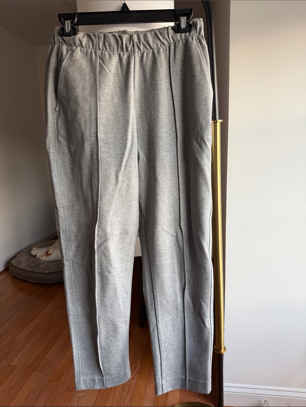 Everlane Gray Elastic-Waist Casual Pants